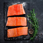 Porcje Łososia Atlantyckiego bez Skóry 4 kg - Mrożony, Hurtownia O-fish.pl